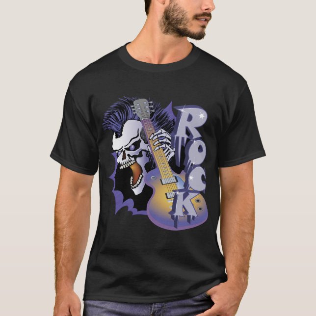 T-shirt Rock Skull (Devant)