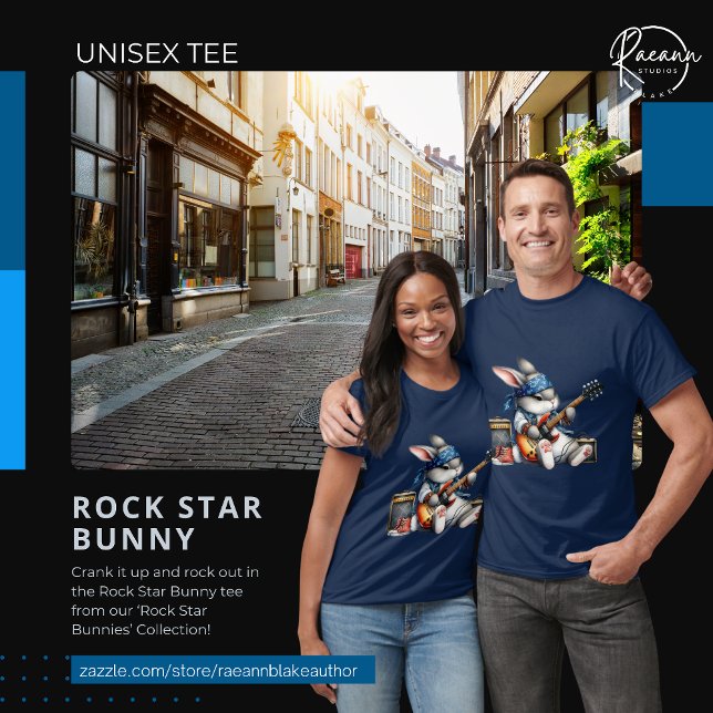 T-Shirt Rock Star Bunny (Créateur téléchargé)