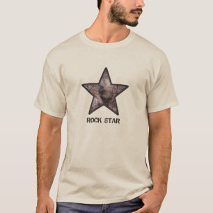 T-shirt Rock Star Cool Rock Texture avec texte personnalis