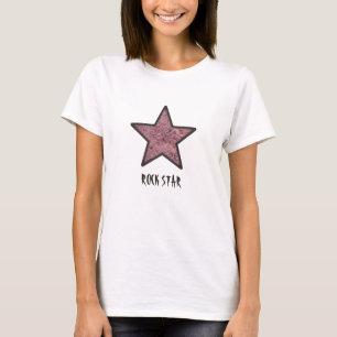 T-shirt Rock Star Cool Rock Texture avec texte personnalis