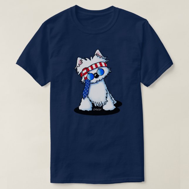 T-shirt rock Star Westie (Design devant)