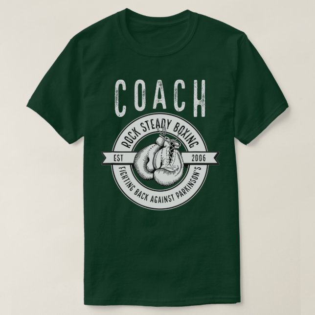 T-shirt Rock Steady Boxing Coach Combattre Parkinsons (Design devant)