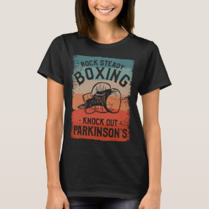 T-shirt Rock Steady Boxing Knock Out Parkinson la sensibil