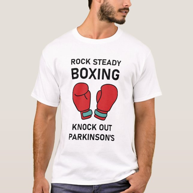 T-shirt Rock Steady Boxing Knock out Parkinson's (Devant)