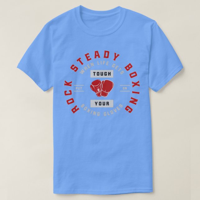 T-shirt Rock Steady Boxing Parkinson S Quand La Vie Touche (Design devant)