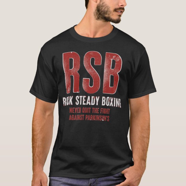 T-shirt Rock Steady Boxing RSB Combattre Parkinson s (Devant)