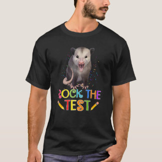 T-shirt Rock The Tes Test Day Teacher Test Squad Possum