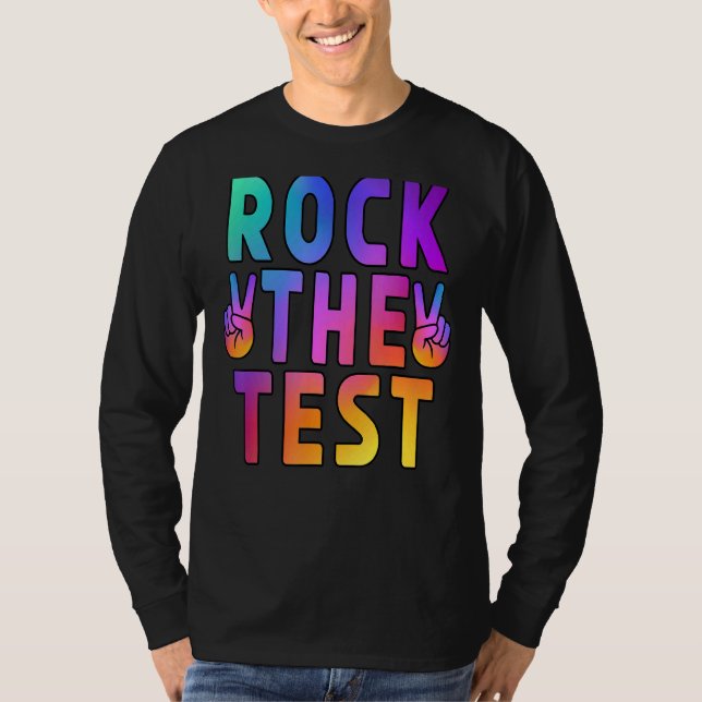 T-shirt Rock The Test Enseignant Test Jour Test Enseignant (Devant)