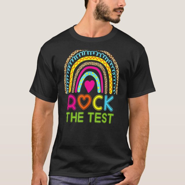 T-shirt Rock The Test Enseignant Test Jour Test Enseignant (Devant)