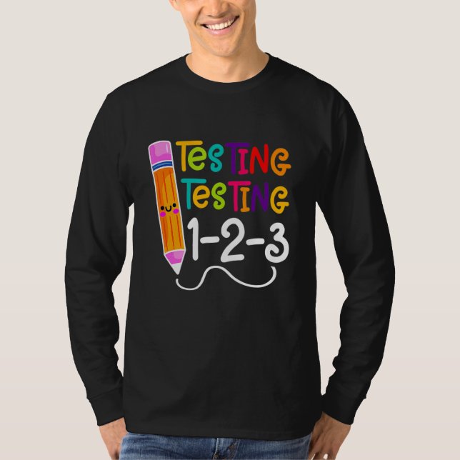 T-shirt Rock The Test Enseignant Test Jour Test Enseignant (Devant)