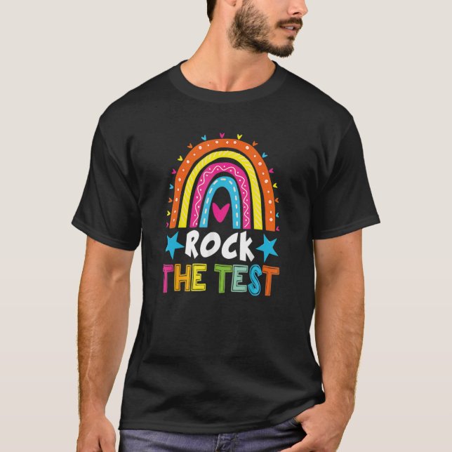 T-shirt Rock The Test Enseignant Test Jour Test Enseignant (Devant)