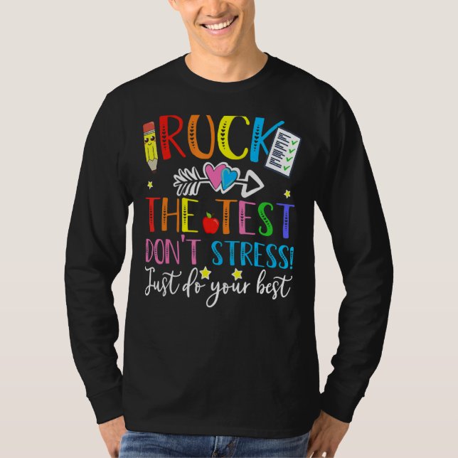 T-shirt Rock The Test Enseignant Test Jour Test Enseignant (Devant)