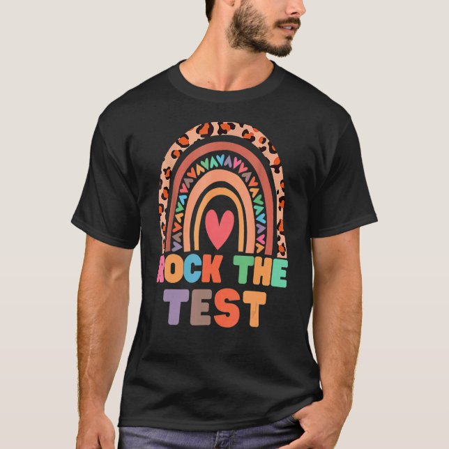 T-shirt Rock The Test Enseignant Test Jour Test Enseignant (Devant)