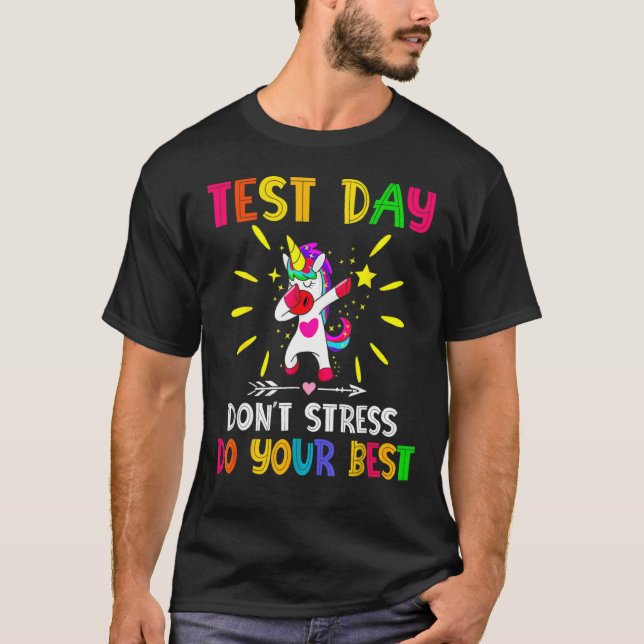 T-shirt Rock The Test Enseignant Test Jour Test Enseignant (Devant)