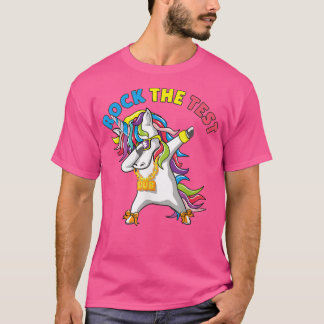 T-shirt Rock The Test Unicorn Funny Test Sondage Enseignem
