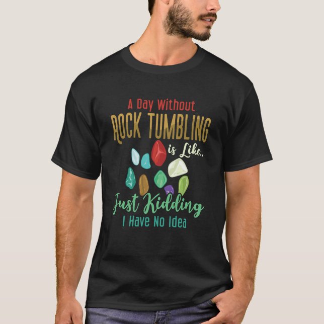 T-shirt Rock Tumbling Stone Polish Kit Beginner Machine  2 (Devant)