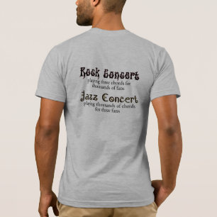 T-shirt Rock vs Jazz