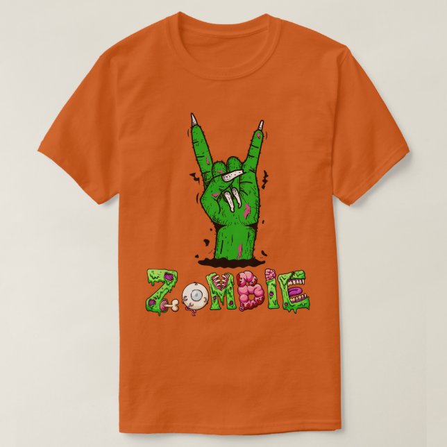 T-shirt Rock zombie (Design devant)
