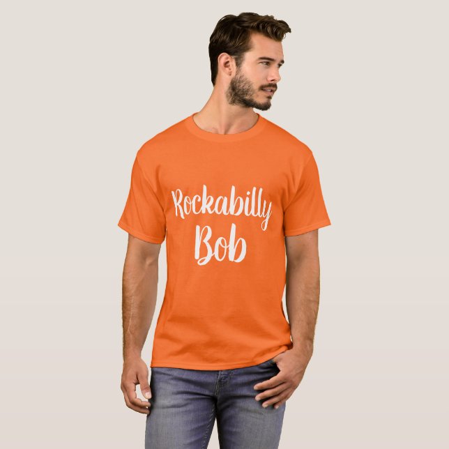 T-shirt Rockabilly Bob texte rétro Orphan Black (Devant entier)