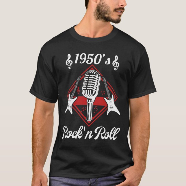 T-shirt Rockabilly les années 50 Rock et Roll Music (Devant)