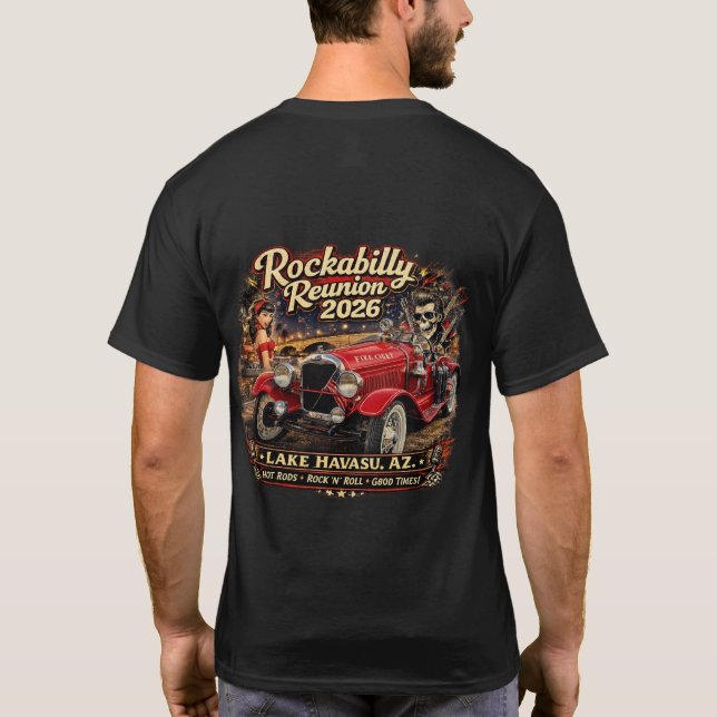 T-shirt Rockabilly Reunion 2026 tumbler (Dos)