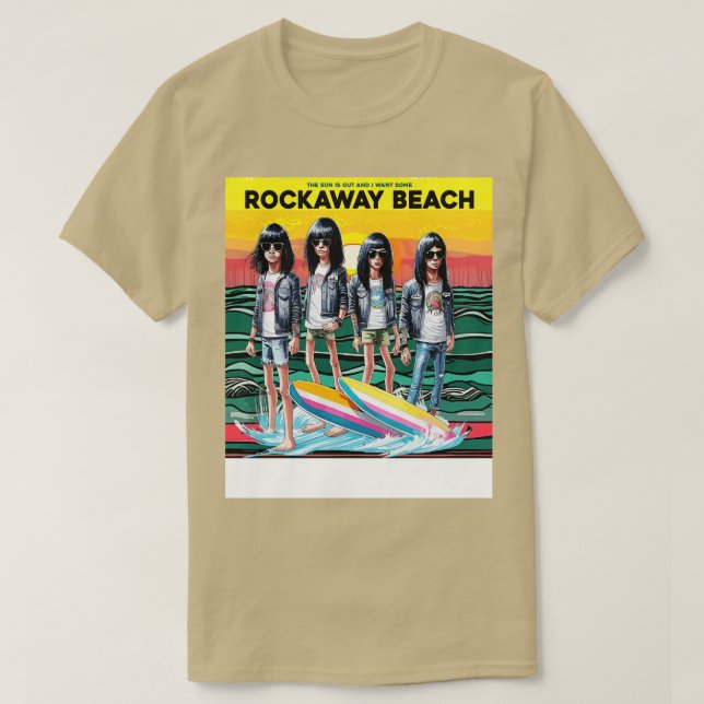 T-shirt Rockaway Beach Punk (Design devant)