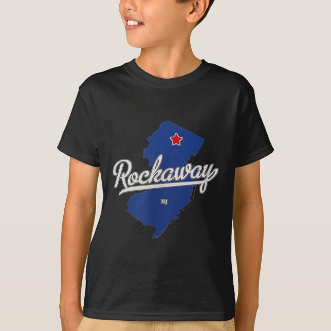 T-shirt Rockaway New Jersey Nj Map  (Devant)