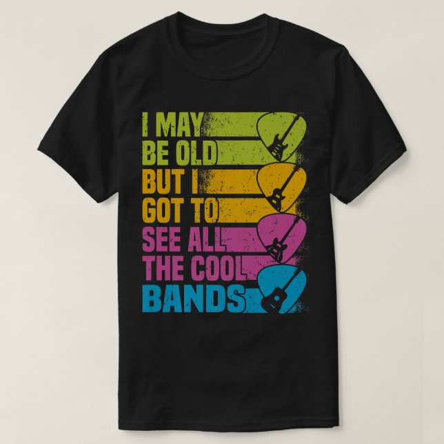 T-shirt Rocker and Guitar Lover got to see (Design devant)