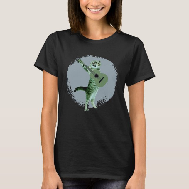 T-SHIRT ROCKER DE CHAT (Devant)