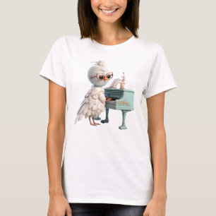 T-shirt Rocker Piano Retro Funky