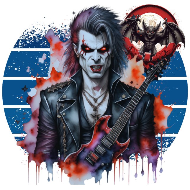 T-shirt Rocker Vampire (Awaken Your Desires, Embrace Immortality.)
