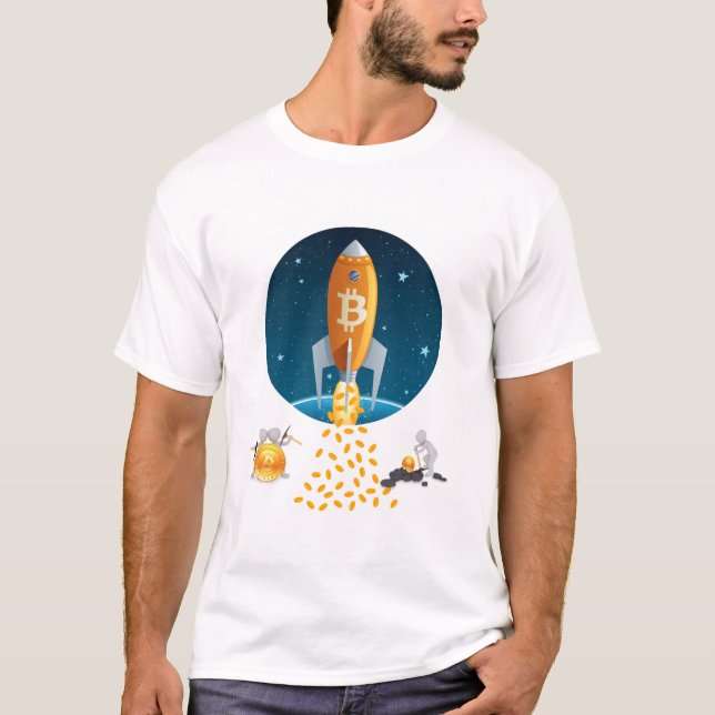 T-shirt Rocket Bitcoin (Devant)
