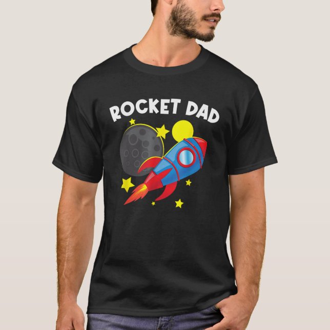 T-shirt Rocket cool Pour Papa Père Rockets Espace Navire (Devant)