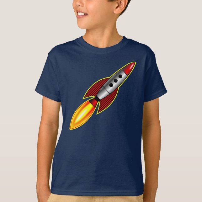 T-shirt Rocket - customisé (Devant)