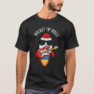 T-shirt Rocket Et Rouleau Drôle Rocket Pun Dark BG