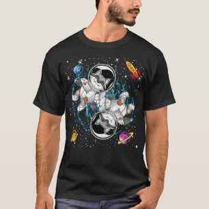 T-shirt Rocket Planètes Astronaut Animal Trash Panda Space
