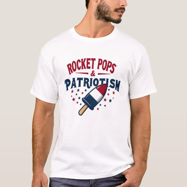 T-shirt Rocket Pops & Patriotisme (Devant)