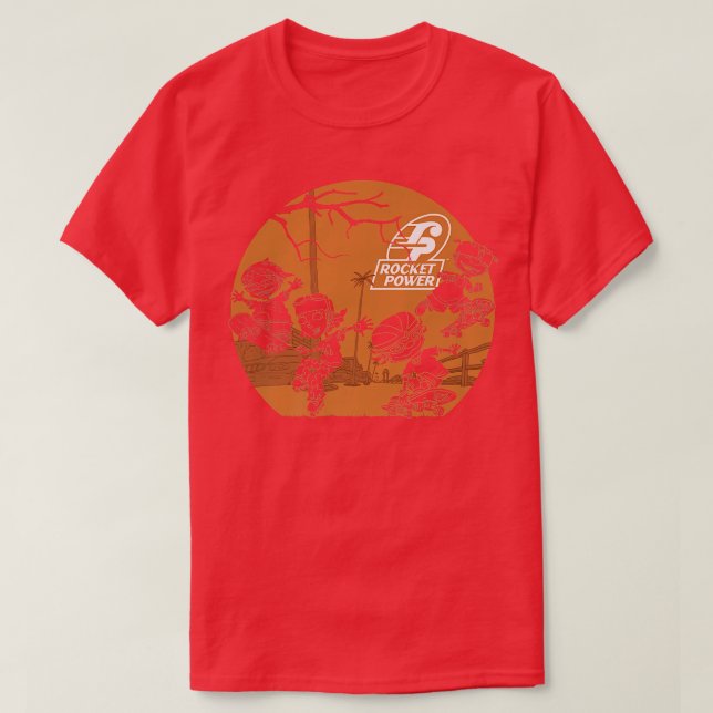 T-shirt Rocket Power Halloween Haunted Sunset Action Group (Design devant)