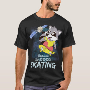 T-shirt Rocket Racoon Patinage