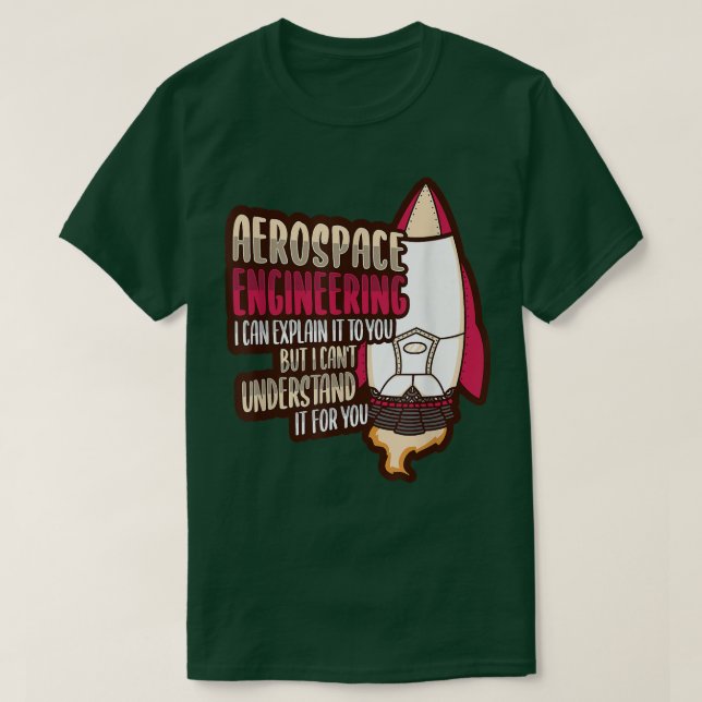 T-shirt Rocket Science Design for an Aerospace Engineer 17 (Design devant)