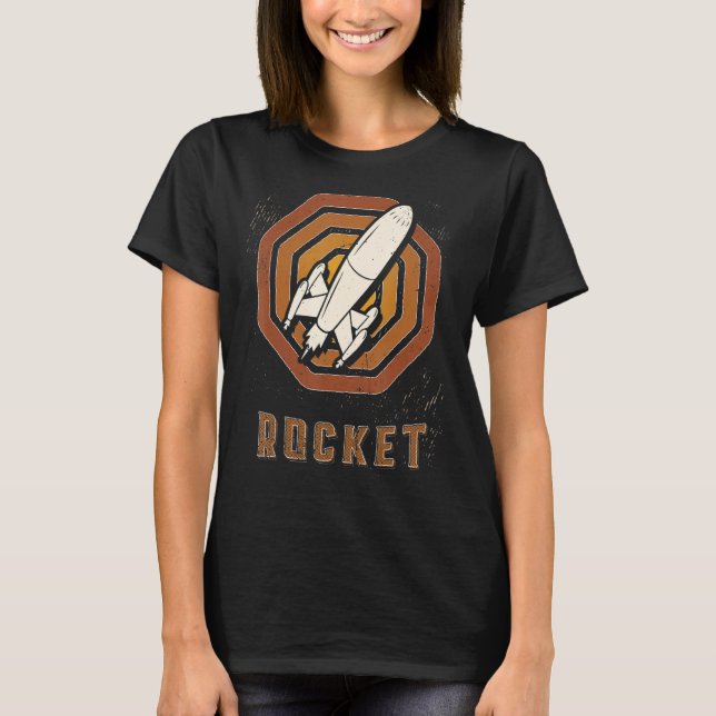 T-shirt Rocket Vintage Retro Classic Love (Devant)