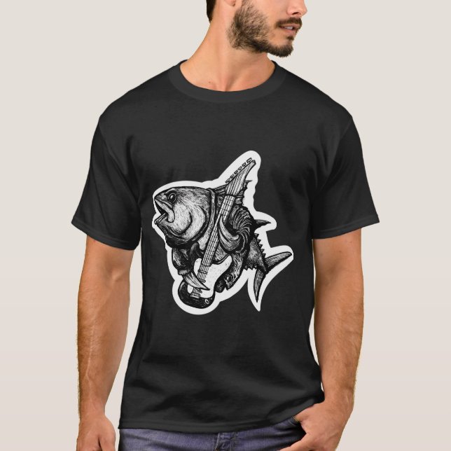 T-shirt Rockfish (à la guitare) (Devant)