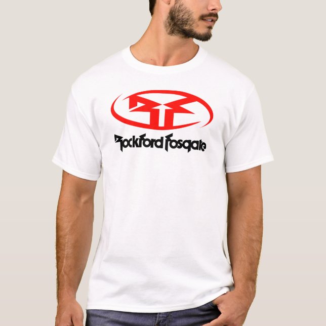 T-shirt Rockford Fosgate Car Audio Amplifer Funny Logo (Devant)