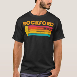 T-shirt Rockford Illinois Vintage Souvenir déshabillé