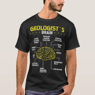 T-shirt Rockhounder Brain Rock Collecteur Géologue Minéral
