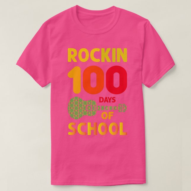 T-shirt Rockin 100 Jours D'École 4 (Design devant)