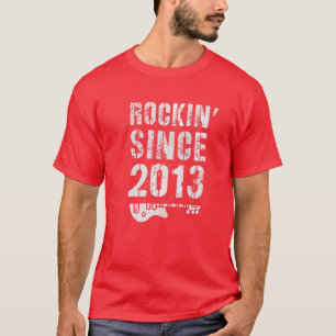 T-shirt Rockin' Awesome Depuis 2013 Rockstar 9E Anniversai