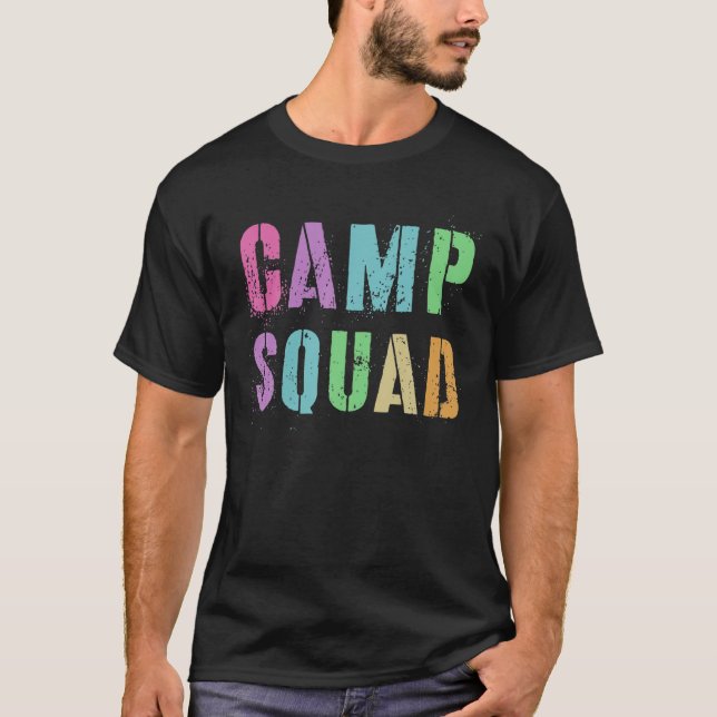 T-shirt Rockin' CAMP SQUAD Host Summer Counselor Teacher 2 (Devant)
