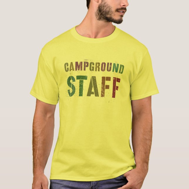 T-shirt Rockin' CAMPGROUND STAFF Summer Counselor Teacher (Devant)