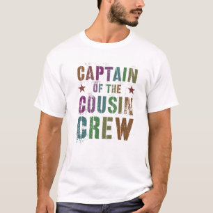 T-shirt Rockin' CAPITAINE DE L'ÉQUIPAGE DE COUSIN Funny Gr
